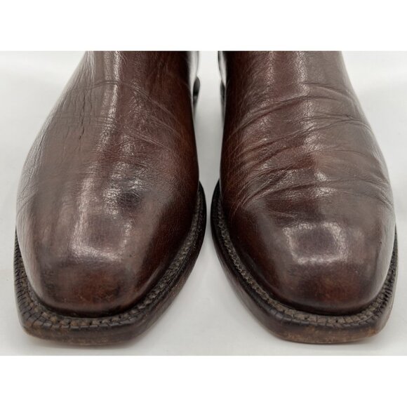 LUCCHESE CLASSICS WHISKEY BURNISHED FLORENCE BUFFALO ROPER COWBOY BOOTS MENS 13 main image 12
